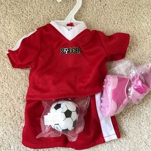 GOAL!  Soccer outfit for 18 inch doll